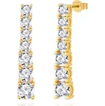 Olivie Svatební stříbrné náušnice GOLD 9502 Ag 925; ≤6,7 g.