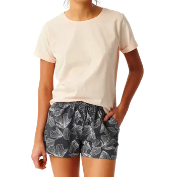 Dámské oblečení Dámské krátké pyžamo Atlantic NLP-489 grafit XL Béžová