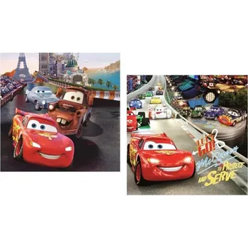 Povlak na dekorativní polštářek Cottonland Dětský povlak na polštářek CARS v Paříži 40x40