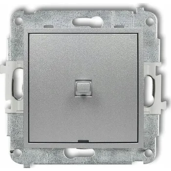 vypínač Vypínač jednoduchý Klasik, Podomítkový Karlik stříbrný 7MWPUS-1