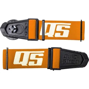 Motocyklové brýle SADA RYCHLÝCH POPRUHŮ ORANŽOVÁ QS-65