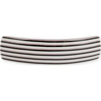 Pruhovaná spona na vlasy Varianta: hranatá