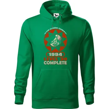 Pánská mikina Pánská mikina s potiskem Level 30 complete Velikost (muž): 2XL, Vyberte barvu: Středně zelená