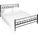 Kovová postel TAJGI 90x200, černá