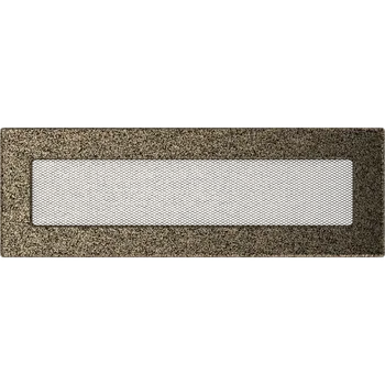 Krbové nářadí Krbová mřížka 11x32 cm černo zlatá Kratki