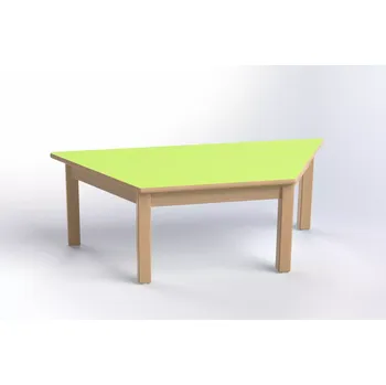 Jídelní stůl TVAR v.d. Klatovy Stůl trapézový 120 x 60 cm, volitelná barva stolové desky, výška 40 cm