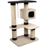 Odpočívadlo Magic Cat Valerie béžovo-černé 121cm