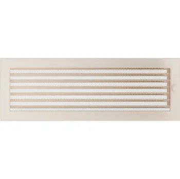 Krbové nářadí Krbová mřížka 17x49 cm krémová se žaluzí Kratki