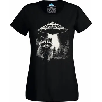 Dámské tričko Únos Mývala UFO (Velikost: 4XL, Barva: Černá)