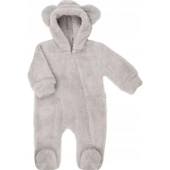 Kojenecký overall Dětský overal s kapucí , popelavě šedý, Nicol, vel. 74