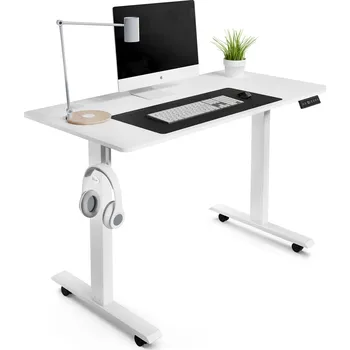 Psací stůl di volio Elektrický psací stůl 120 x 60 cm Amone - bílý