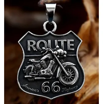 Řetízek Řetízek motorka - Route 66 (ocel)