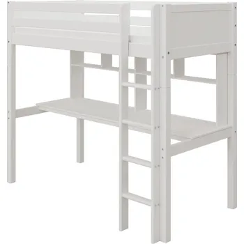 Dětská postel Thuka Vysoká postel s prac. deskou a policemi Romantic 461 bílá