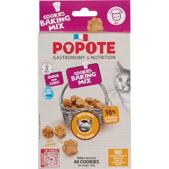 Pamlsek pro kočku Pečící směs na sušenky pro kočky Popote kuře 200g