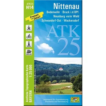 ATK25-H14 Nittenau (Amtliche Topographische Karte 1:25000) - Landesamt für Digitalisierung, Breitband und Vermessung