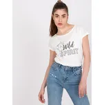 Smetanové tričko Cabrera s potiskem a nápisem "Wild Spirit" TW-TS-1005-14.25P-ecru Velikost: XL