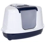 Toaleta Magic Cat Jumbo s krytem roh 59*45*39cm modrá