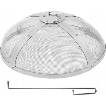 VEVOR Lapač jisker pro ohniště, 686 x 185 mm, síťka 2 mm, Kulatý
