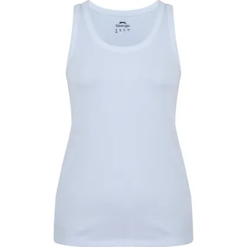 Slazenger Slaz Ribbed Tank Vest White 8 (36)
