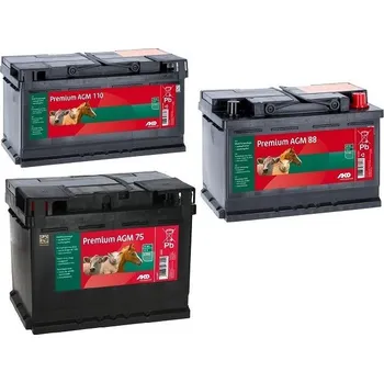 Ohradník Baterie dobíjecí AGM premium pro ohradníkový zdroj, pomalu se vybíjející, 75 Ah