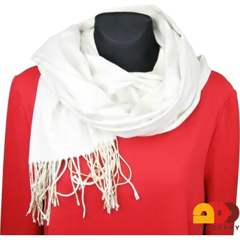 Šála Dámská šála smetanová se zvířaty a stromy 2v1 (Oboustranný dámský šál )