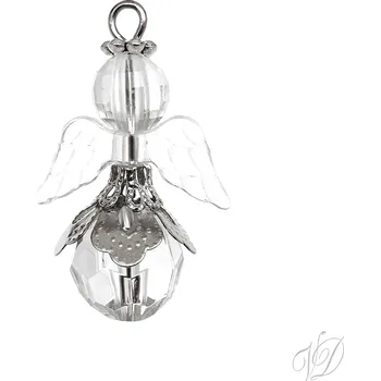 Vánoční dekorace Korálkový andělíček pro štěstí A (Dekorace Anděl z korálků - Vánoční ozdoba Andílek pro štěstí)