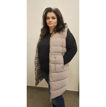 Dámská vesta Vesta oboustranná Barva: Béžová, Velikost: 5XL