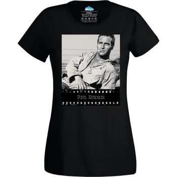 Dámské tričko Paul Newman (Velikost: 4XL, Barva: Černá)