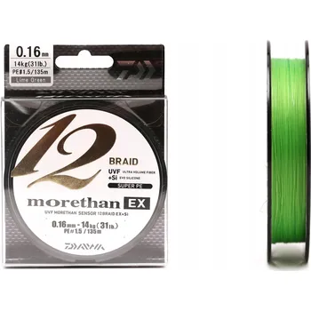 Šňůra Daiwa MORETHAN 12-BRAID EX 0,1 mm x 300 m