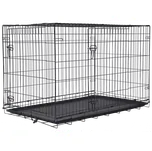 Klec Dog Fantasy skládací XXL černá 2 dveře 121x74x82cm
