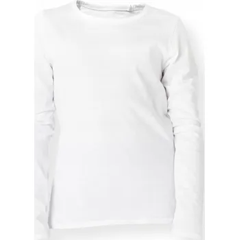 Dětské bílé Bavlna tílko s dlouhým rukávem MORAJ 98-104