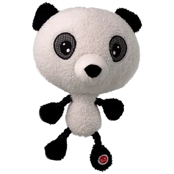Hračka Dog Fantasy Big head panda plyšová pískací 30cm