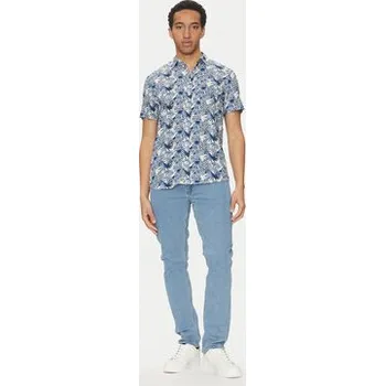 Pánská košile Blend Košile 20717692 Modrá Regular Fit S