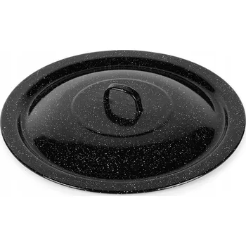 Poklice SMALTOVANÉ VÍKO na kotlík hrnce velké kovové kuchyňské víko 40 cm