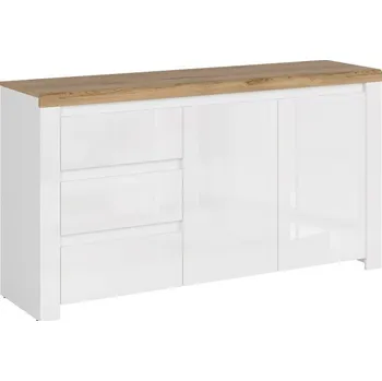 Komoda VIGO komoda 2d3s bílý lesk