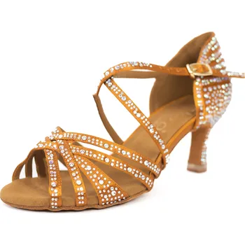 Dámská obuv Dámské taneční boty Elza - 971 tělová 6,5 cm Flare Velikost: 41