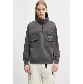 Pánská mikina Mikina Napapijri B-Tusco Hz, XL, šedá, 90X