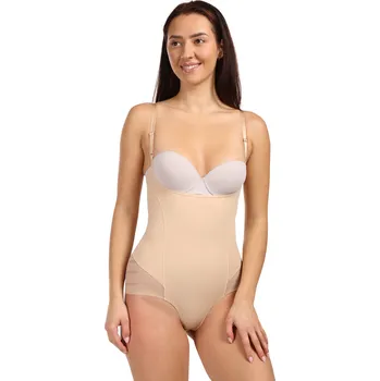 Dámské erotické prádlo Dámské body Julimex stahovací béžové (119) S Možnost vrácení zboží ZDARMA do 120 dnů!