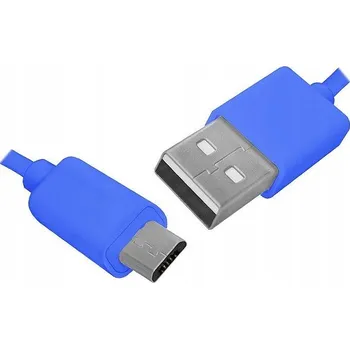 Datový kabel Kabel USB - microUSB typ B, 1 m, modrý (LTC)