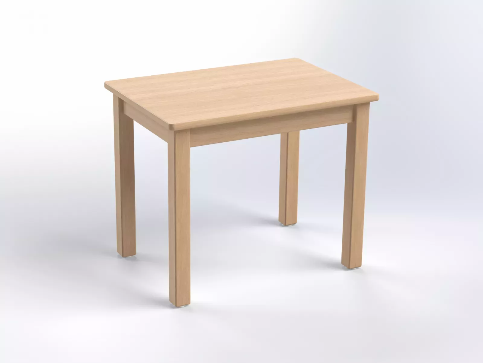 Stůl 70 x 50 cm, volitelná barva stolové desky výška 58 cm