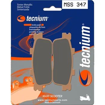 Nářadí na motocykly Brzdové destičky TECNIUM Maxi Scooter Sintered Metal - MSS347 MSS347