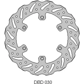 Brzdový kotouč Přední brzdový kotouč YAMAHA WR 125 '92-00, YZ 125 '90-00,WR/YZ 250 '90-00, WRF/YZF 400/426 '98-00, WAVE, DELTA BRAKING