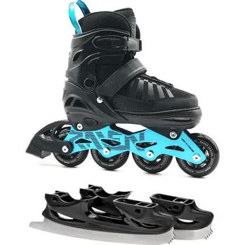 Sport Brusle 2v1 Raven Oxen Mint Anodized ABEC9 Velikost bruslí: EU 38-42, Typ nože: Pánský (hokejový)