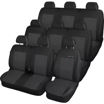 Potah sedadla Automega Autopotahy Renault Trafic III, 9 míst, dělěný dvojsedák v první řadě, od r. 2014, antracit