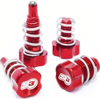 Nářadí na motocykly Šroub seřizovací páky S3 červený Braktek/AJP MC-AD-AJP-R