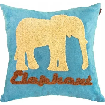 Povlečení POVLEČENÍ NA POLŠTÁŘ 45x45 SLON DO DĚTSKÉHO POKOJE LOŽNICE DEKORAČNÍ