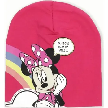 Čepice UNITED LABELS • Dívčí jarní / podzimní čepice Minnie Mouse s duhou 54