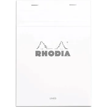 Blok Blok Rhodia N°16 A5 14,8x21 cm, linkovaný, bílý