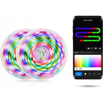 LED osvětlení LED pásek WiFi Tuya 10m RGB-IC 30W Sada s napájecím zdrojem | 30W 10m