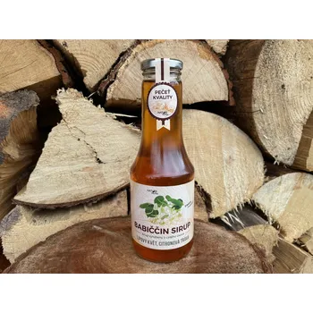 Sirup Nature Notea s.r.o. Babiččin bylinný sirup - Lipový květ + citrónová tráva, 500 ml
